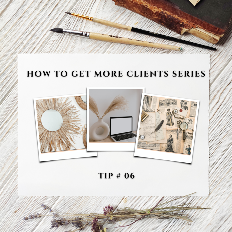 how to get more clients series header image tip #06