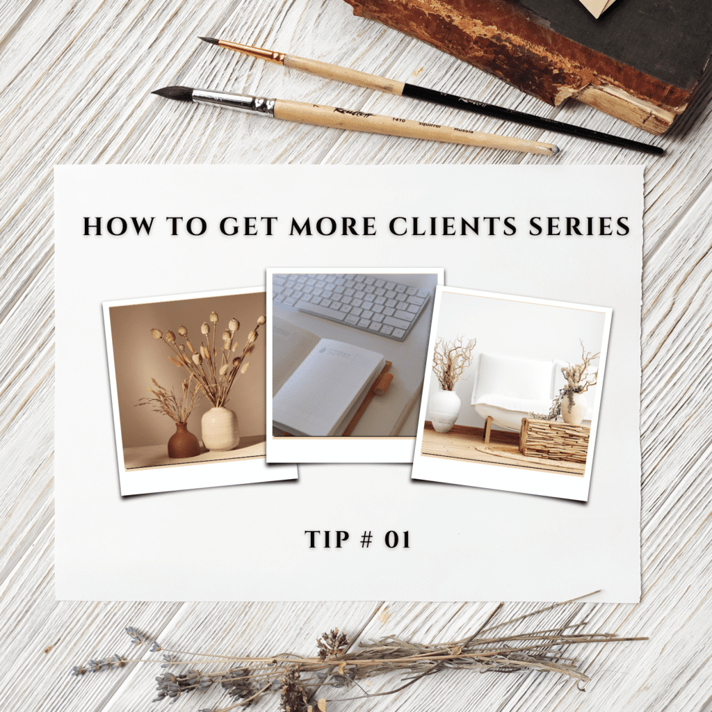 how to get more clients series header image tip #01