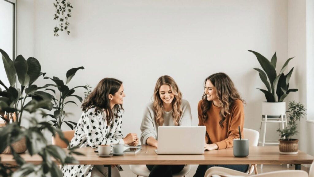 Women working at a marketing and operations fusion agency